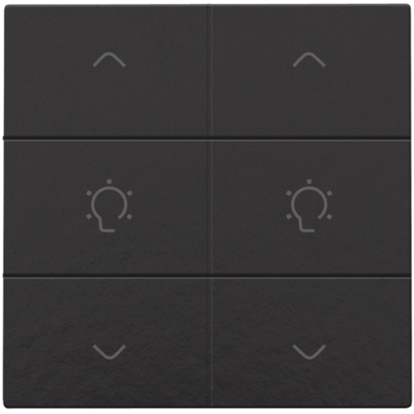 Double dimming control for Niko Home Control, piano black coated image 2