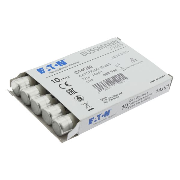 Fuse-link, LV, 50 A, AC 400 V, 14 x 51 mm, gL/gG, IEC image 15