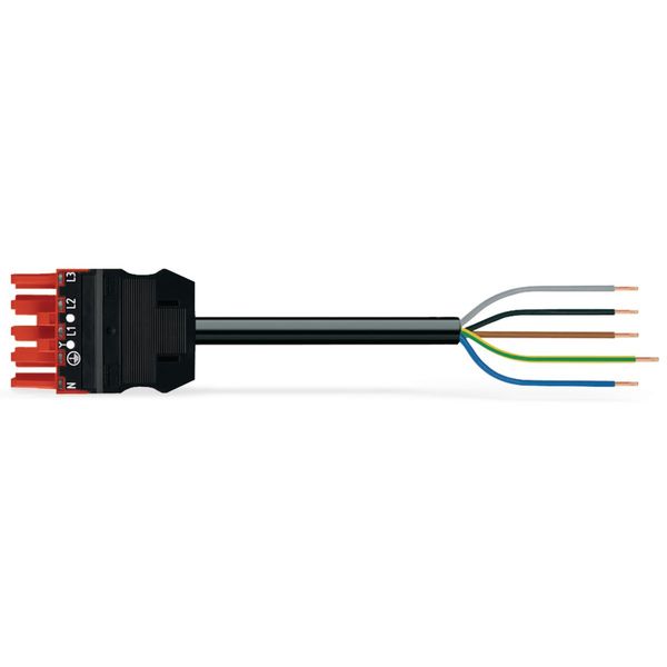 pre-assembled interconnecting cable Eca Socket/plug red image 2
