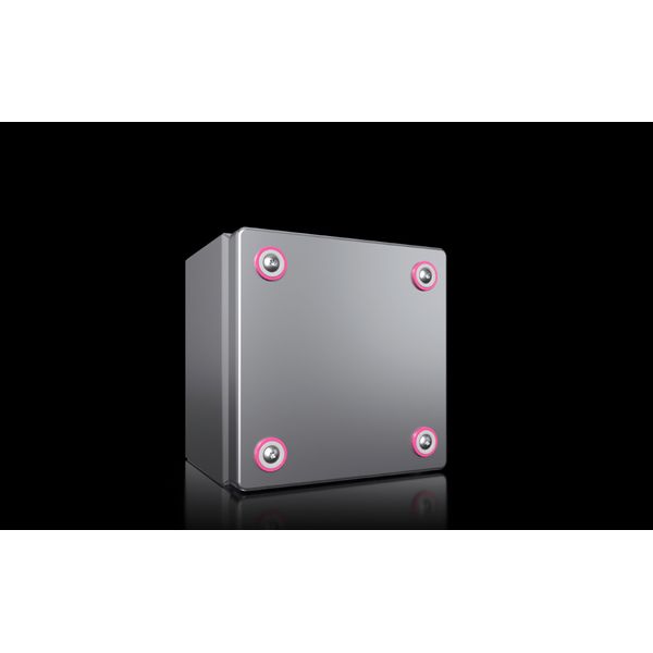 KX Terminal box,stainless steel 1.4301,without mounting plate,WHD 150x150x120 mm image 1