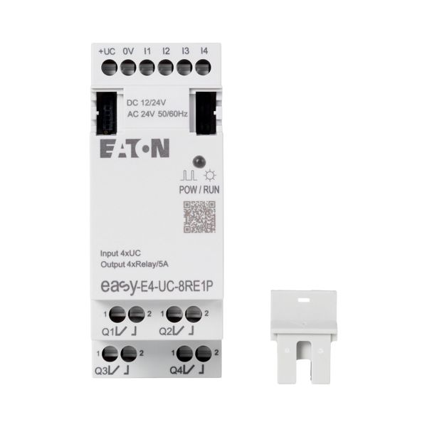 I/O expansion, For use with easyE4, 12/24 V DC, 24 V AC, Inputs/Outputs expansion (number) digital: 4, Push-In image 7