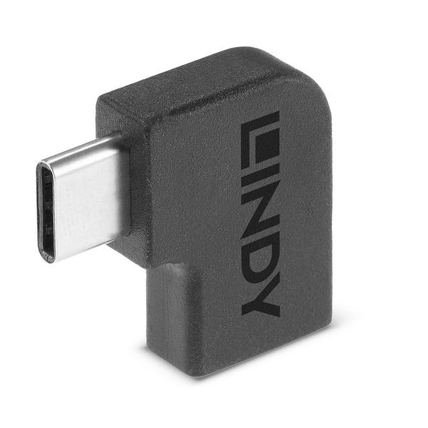 USB 3.2 Adapter Type C to C 90° USB Type C Male to C Female image 1