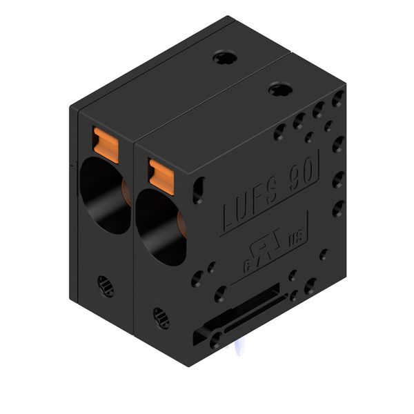 PCB terminal, 10.00 mm, Number of poles: 2, Conductor outlet direction image 1