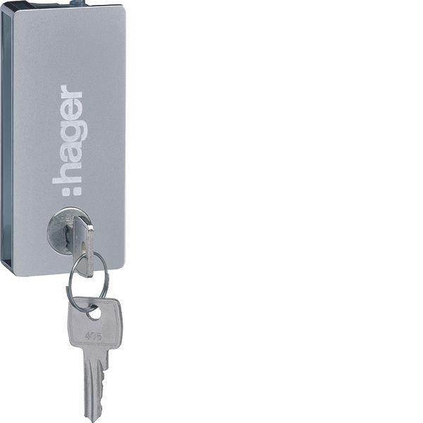 Key lock,vega,type 1242E,2 keys,for transparent doors,1-4row image 1