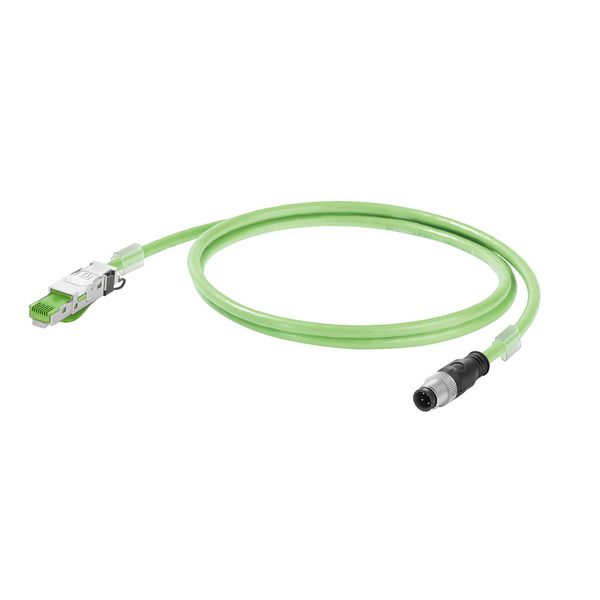 PROFINET Cable (assembled), M12 D-code – IP 67 straight pin, RJ45 IP 2 image 1