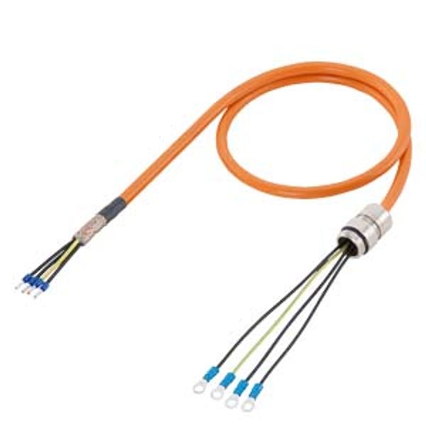 power cable type: 6FX5002-5CE02 pre-assembled 4x 2.5 C, M25 screw connection 6FX5002-5CE02-1BA0 image 1