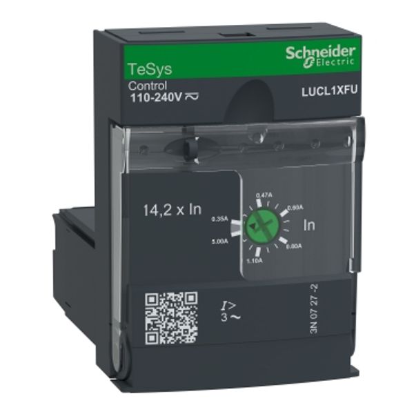 Standard control unit, TeSys Ultra, 0.35-1.4A, 3P motors, magnetic protection, coil 110-240V AC/DC image 4