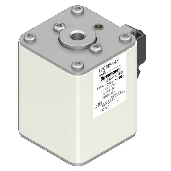 Fuse-link, high speed, 400 A, AC 1250 V, size 2, 61 x 77 x 81 mm, aR, IEC, UL, single indicator image 3