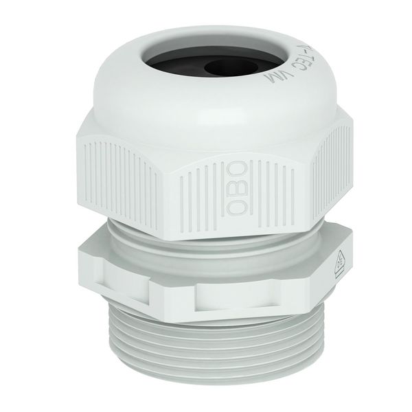 V-TEC VM25 5x4 Cable gland, metric thread with multi-way seal insert, light grey image 1