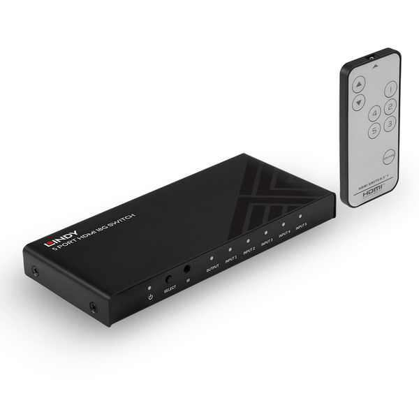 5 Port HDMI 18G Switch Switch between 5 4K@60Hz source devices when connected to a single display image 2