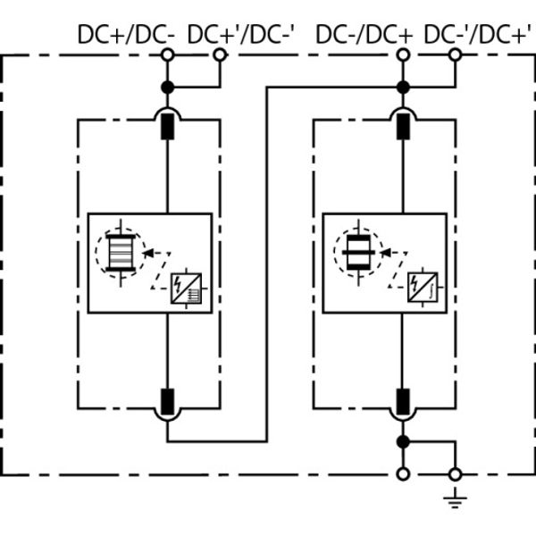 Coord. lightn. current arrester Type 1 DEHNsecure M for d.c. circuits image 3