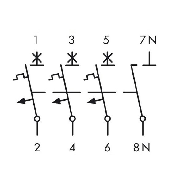 Miniature Circuit Breaker (MCB) AMPARO 10kA, C 50A, 3+N image 9