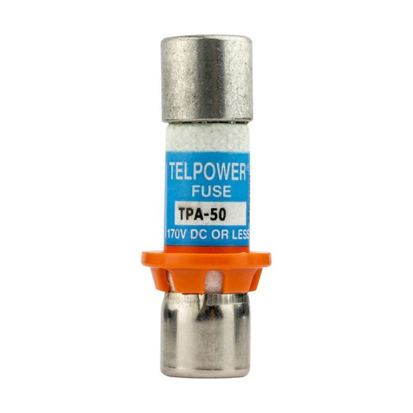 Eaton Bussmann series TPA telecommunication fuse, Indication pin, Orange ring for correct fuse position, 170 Vdc, 20A, 100 kAIC, Non Indicating, Current-limiting, Ferrule end X ferrule end image 3