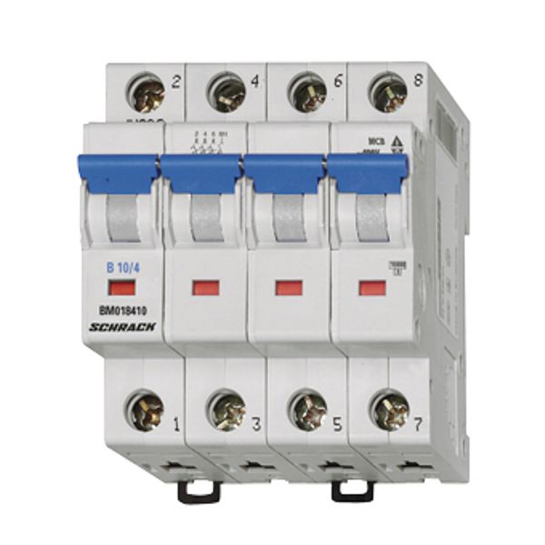 Miniature Circuit Breaker (MCB) C, 40A, 4-pole, 6kA image 1