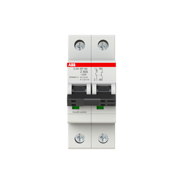 S201MT-Z40NA Miniature Circuit Breakers MCBs - 1+NP - Z - 40 A image 6
