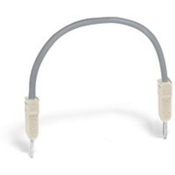 Push-in type wire jumper 0.75 mm² insulated gray image 1