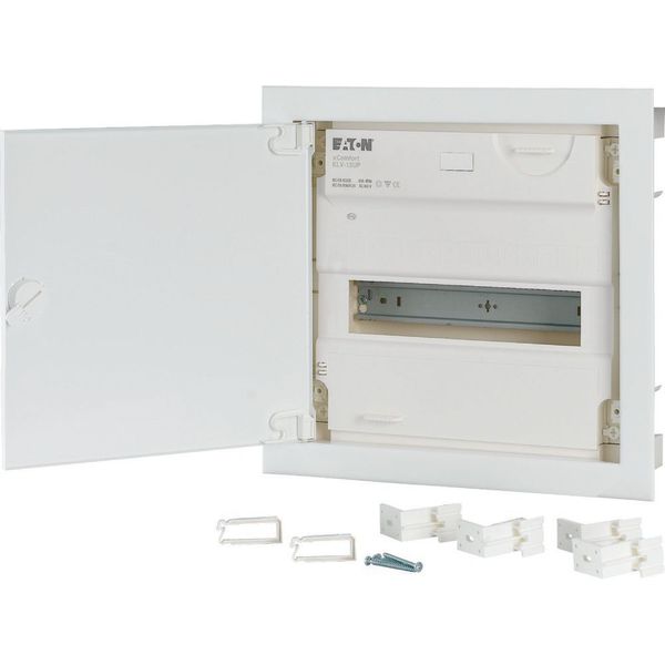 Compact distribution board-flush mounting, 1-rows, super-slim sheet steel door image 2