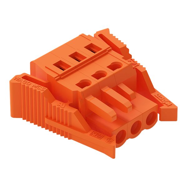 1-conductor female connector CAGE CLAMP® 2.5 mm² orange image 1