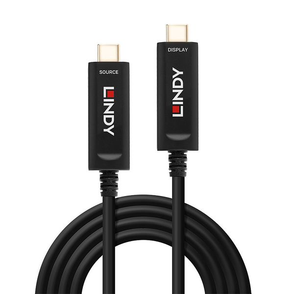 5m Fibre Optic Hybrid USB Type C Cable, Audio / Video Only Creates a USB Type C Video & Audio connection over long distances image 2