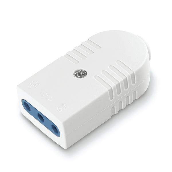 AZZURRA SOCKET 2 P + E 10 A WHITE image 5