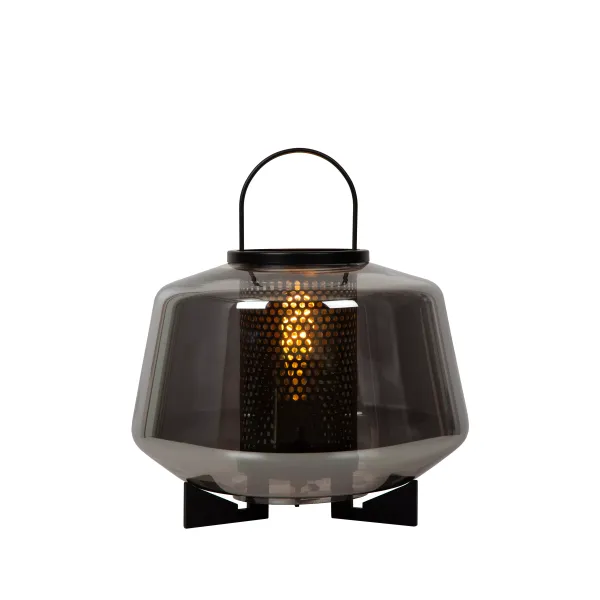 Lucide SISKA - Table lamp - 1xE27 - Smoke Grey image 1