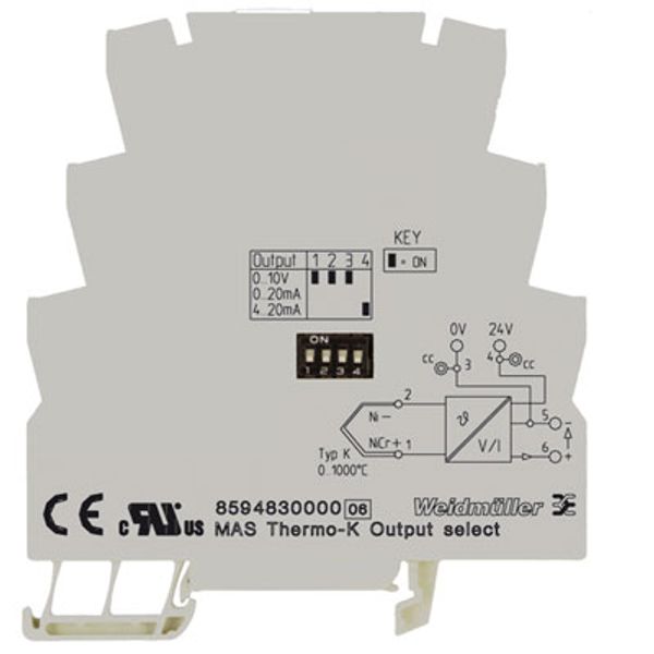 Temperature transducer, Thermocouple, Configurable image 1