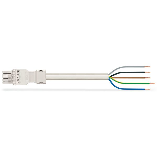 pre-assembled connecting cable Eca Socket/open-ended white image 4