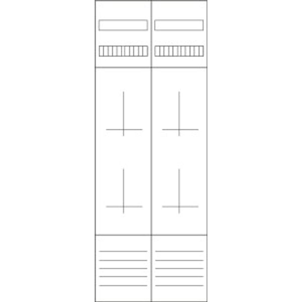 Meter mounting unit, 2-fold, equipped, version  Z29A1074 image 2