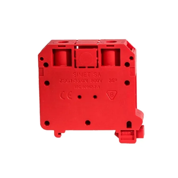 Rail-mounted screw terminal block ZSG1-35.0Nc red image 1