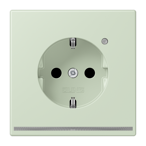 SCHUKO socket with LED pilot light LC320 LC1520-OLNW218 image 1