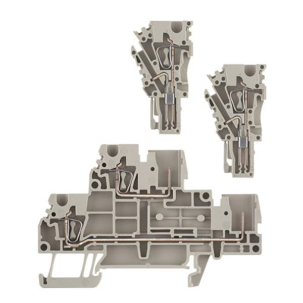 Multi-tier modular terminal, Tension-clamp connection, 2.5 mm², 500 V, image 1