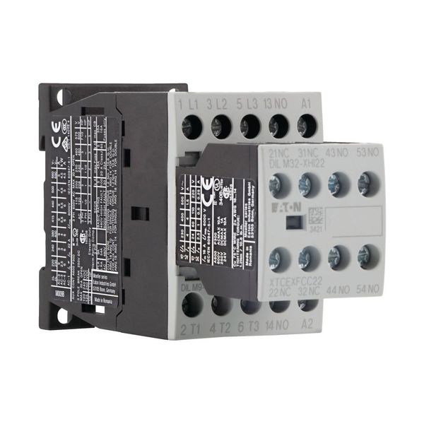 Contactor, 380 V 400 V 4 kW, 3 N/O, 2 NC, 24 V DC, DC operation, Screw terminals image 15