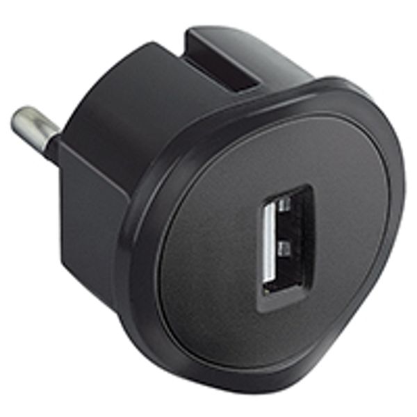 USB ADAPTOR BLACK 1.5A 7.5W image 1