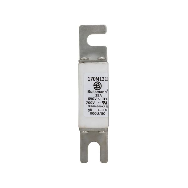 Fuse-link, high speed, 25 A, AC 690 V, DIN 000, 21 x 40 x 100 mm, gR, DIN, IEC image 19