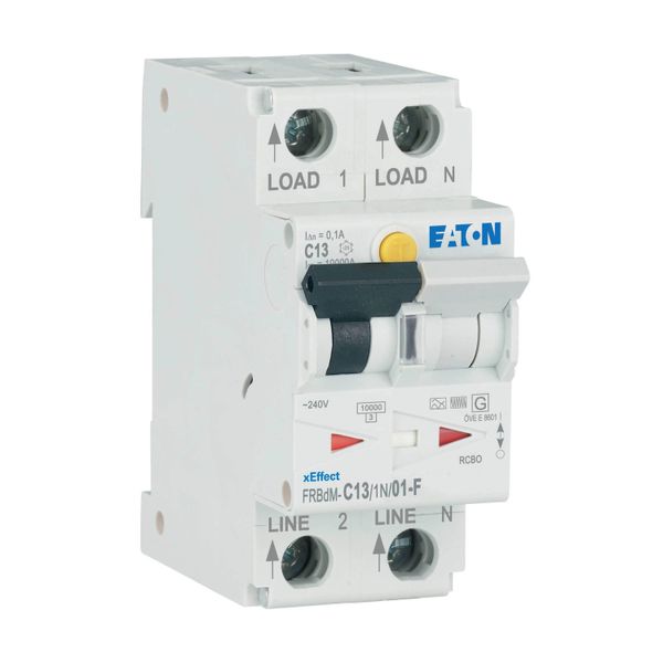 Digital RCD/MCB combination, 13 A, 100 mA, MCB trip characteristic: C, 1p+N, RCD trip characteristic: F image 9