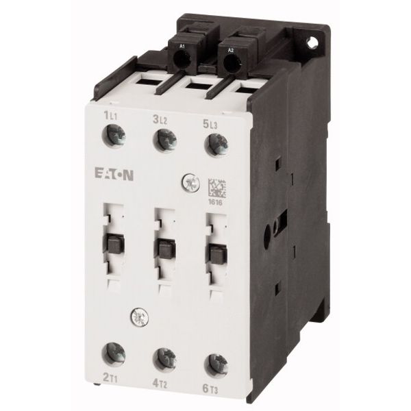 Power contactor, 3 pole, 380 V 400 V: 18.5 kW, 24 V 50/60 Hz, AC operation, Screw terminals image 1