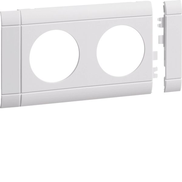 Frontplate 2-gang socket lid 80 tw image 1