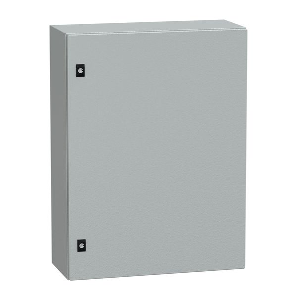 Spacial CRN plain door w/o mount.plate. H800xW600xD250 IP66 IK10 RAL7035.. image 1