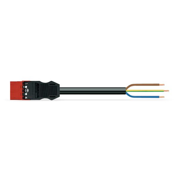 pre-assembled connecting cable Eca Plug/open-ended red image 1