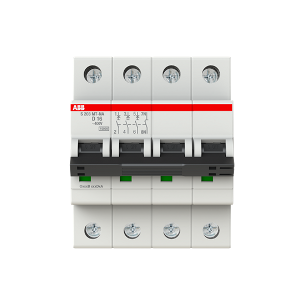 S203MT-D16NA Miniature Circuit Breakers MCBs - 3+NP - D - 16 A image 5