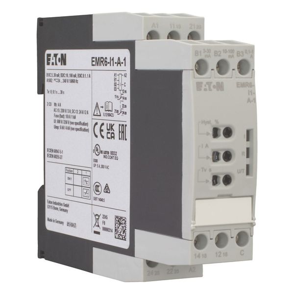 Overcurrent and undercurrent monitor, Current measuring range: 3 - 30 mA, 10 - 100 mA, 0.1 - 1 A, Supply voltage: 24 - 240 V AC, 50/60 Hz, 24 - 240 V image 7