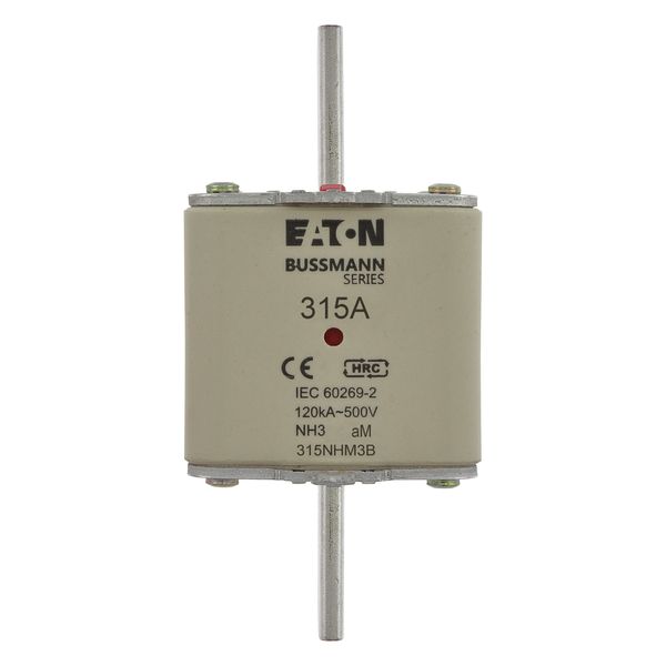 Fuse-link, low voltage, 315 A, AC 500 V, NH3, aM, IEC, dual indicator image 8