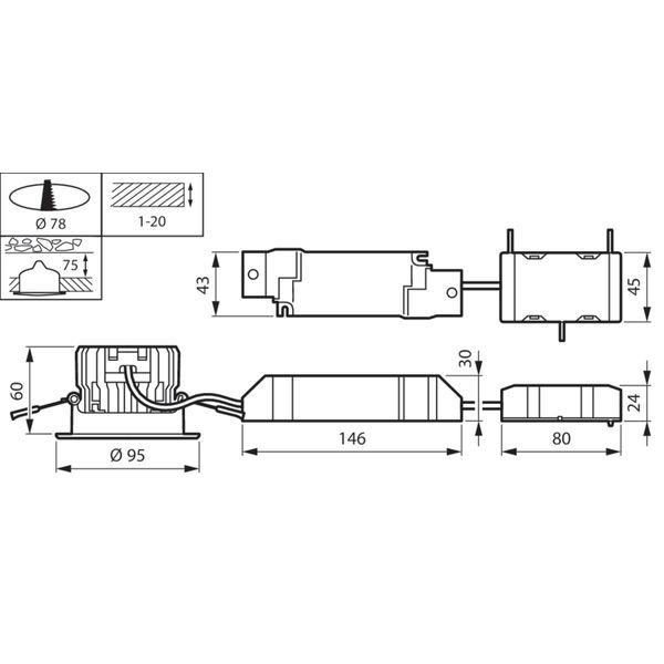 RS151B  LED12-WB-/830 D78 WIA PI6 WH image 2