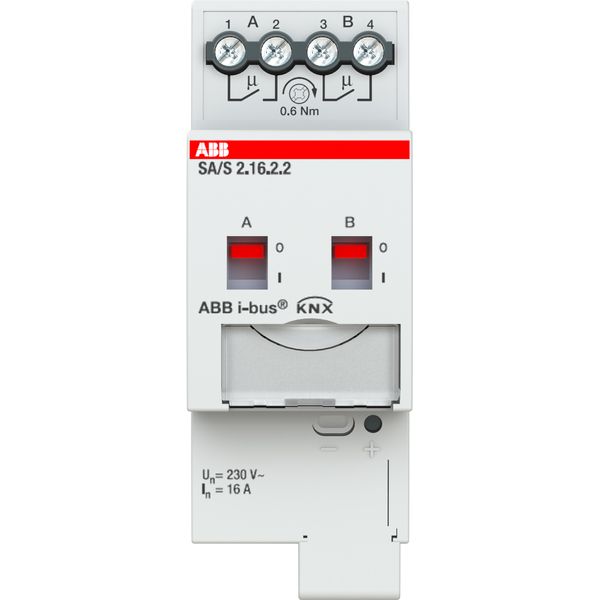 SA/S2.16.2.2 Switch Actuator, 2-fold, 16 A, MDRC image 2