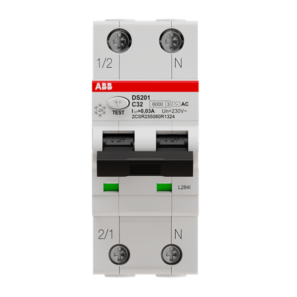 DS201 C32 AC30 Residual Current Circuit Breaker with Overcurrent Protection image 2