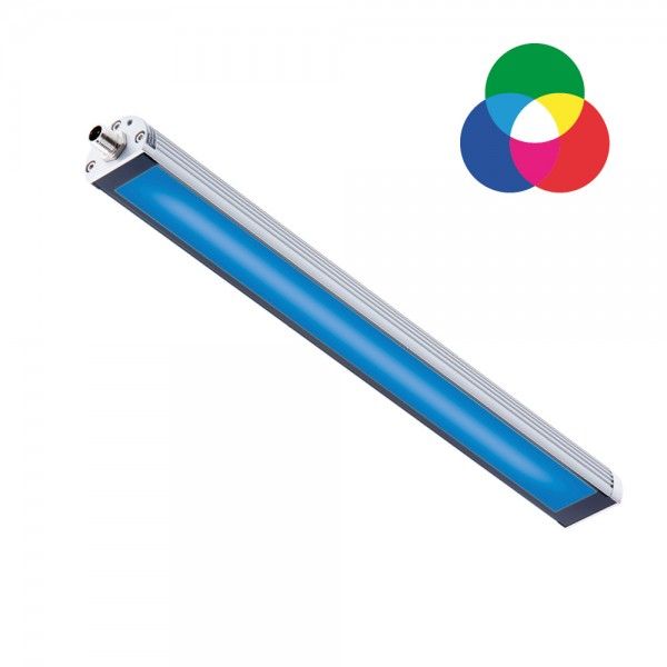 TUBELED_40 II RGB-W Power, 280mm, 100°, ~9W (R)/~2,5W (G)/~9W (B) + ~9,5W (W), M12-A, 24V DC image 1