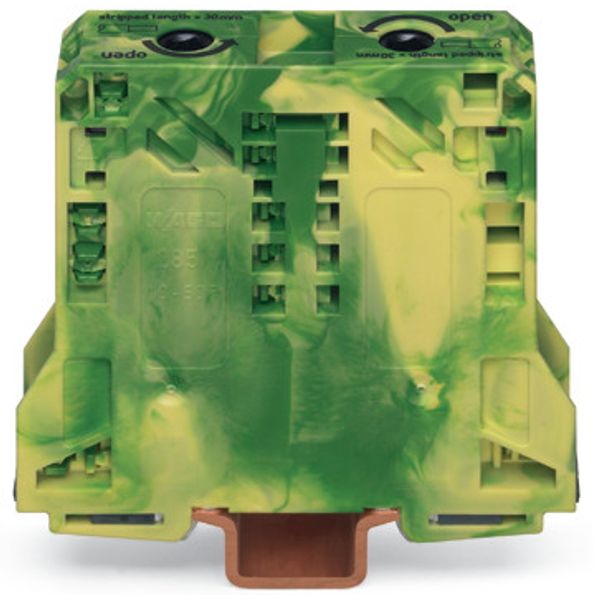 2-conductor ground terminal block 50 mm² lateral marker slots green-ye image 3