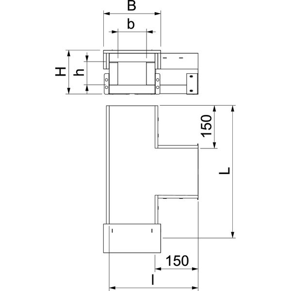 PLCS T060810 T piece EI60 for PLCS D060810 100x80 image 2