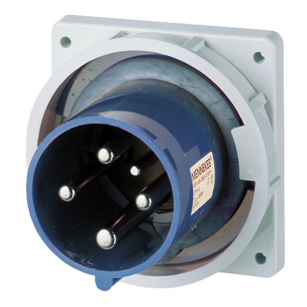 Panel mounted inlet, 63A4p9h230V, IP67 image 1