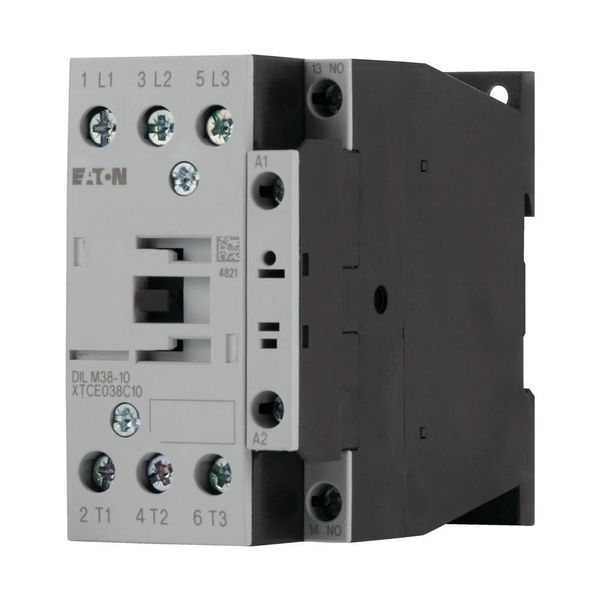 Contactor, 3 pole, 380 V 400 V 18.5 kW, 1 N/O, RDC 24: 24 - 27 V DC, DC operation, Screw terminals image 9